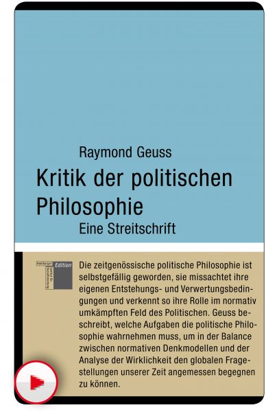 Kritik der politischen Philosophie