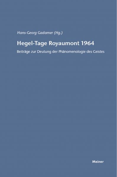 Hegel-Tage Royaumont 1964