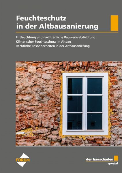 der bauschaden Spezial Feuchteschutz in der Altbausanierung