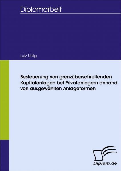 Besteuerung von grenzüberschreitenden Kapitalanlagen bei Privatanlegern anhand von ausgewählten Anla