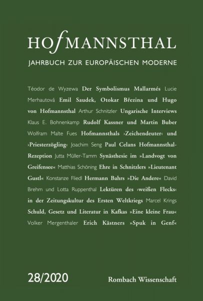 Hofmannsthal – Jahrbuch zur Europäischen Moderne