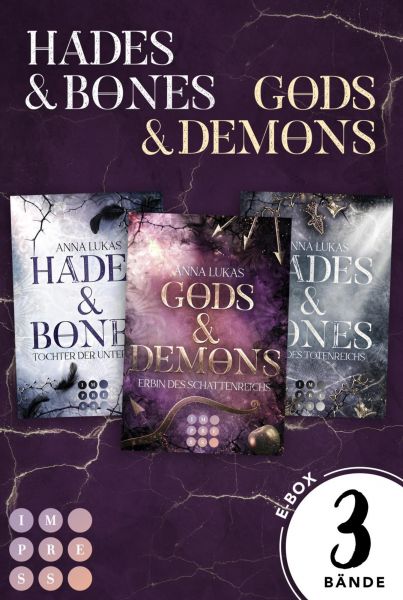 Hades & Bones: Die hochspannende Romantasy-Reihe inklusive Spin-Off in einer E-Box!