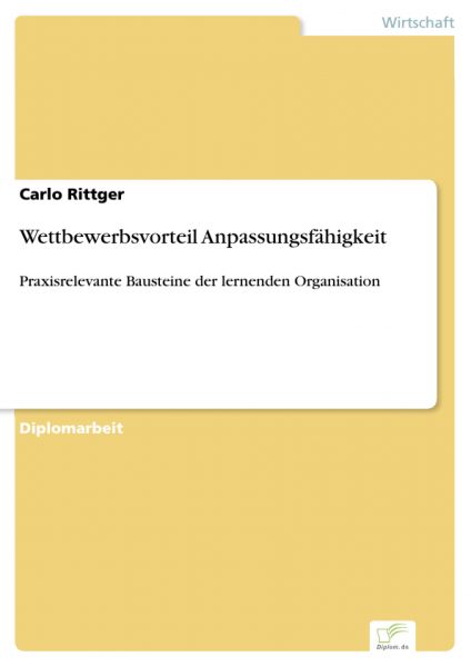 Wettbewerbsvorteil Anpassungsfähigkeit