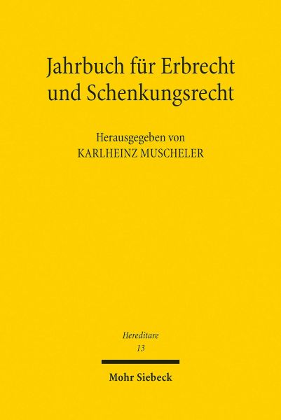 Jahrbuch für Erbrecht und Schenkungsrecht