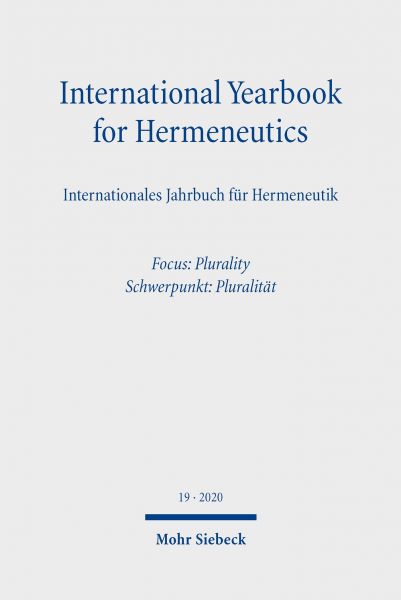 International Yearbook for Hermeneutics/Internationales Jahrbuch für Hermeneutik