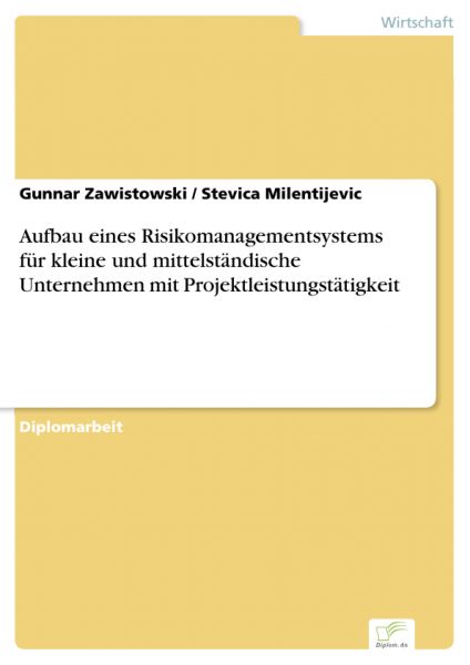 Aufbau eines Risikomanagementsystems für kleine und mittelständische Unternehmen mit Projektleistung