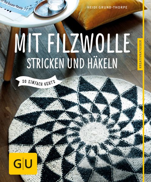 Mit Filzwolle stricken und häkeln