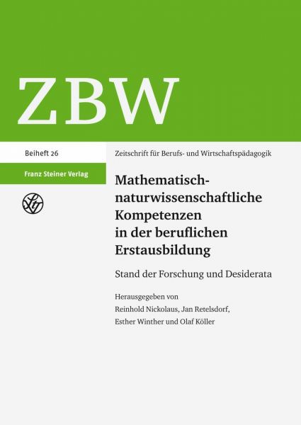 Mathematisch-naturwissenschaftliche Kompetenzen in der beruflichen Erstausbildung