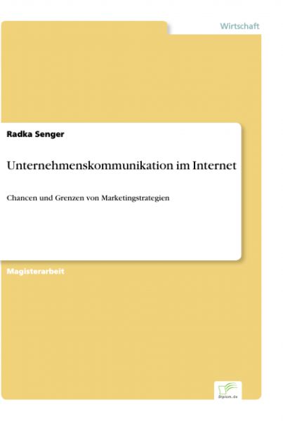 Unternehmenskommunikation im Internet