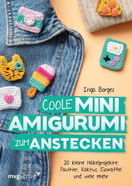 Coole Mini-Amigurumi zum Anstecken