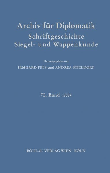 Archiv für Diplomatik, Schriftgeschichte, Siegel- und Wappenkunde