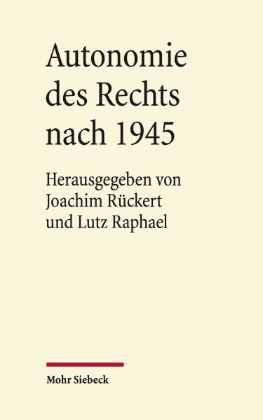 Autonomie des Rechts nach 1945