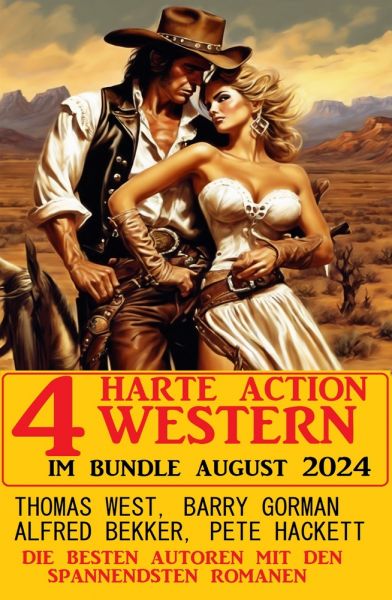 4 Harte Action Western im Bundle August 2024