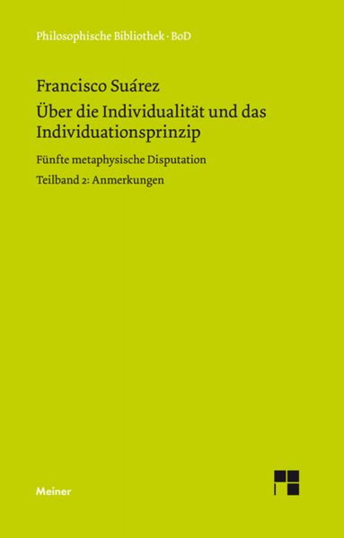 Über die Individualität und das Individuationsprinzip II