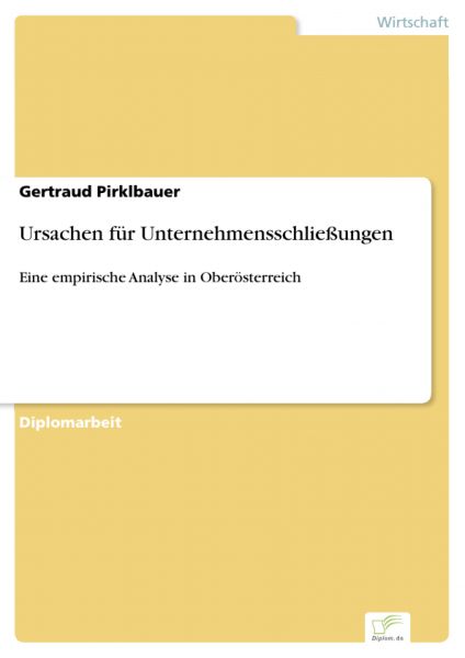 Ursachen für Unternehmensschließungen