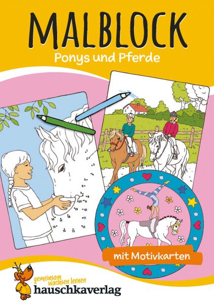 Malblock - Ponys und Pferde